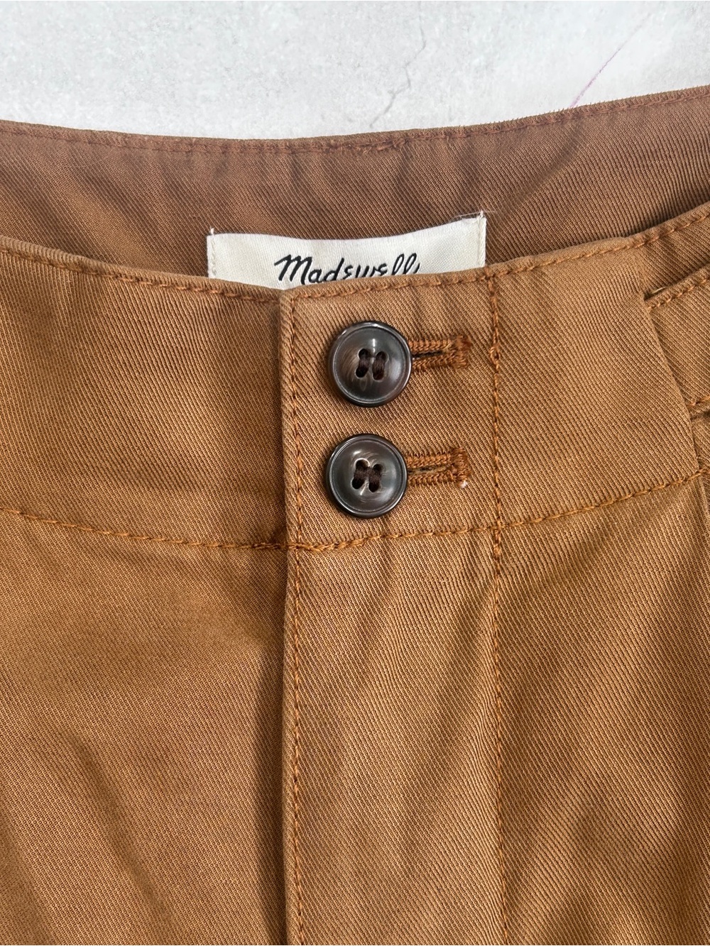 Madewell Harlow High Rise Wide Leg Trouser Pants in Acorn / Warm Brown Size 4 - Picture 10 of 16